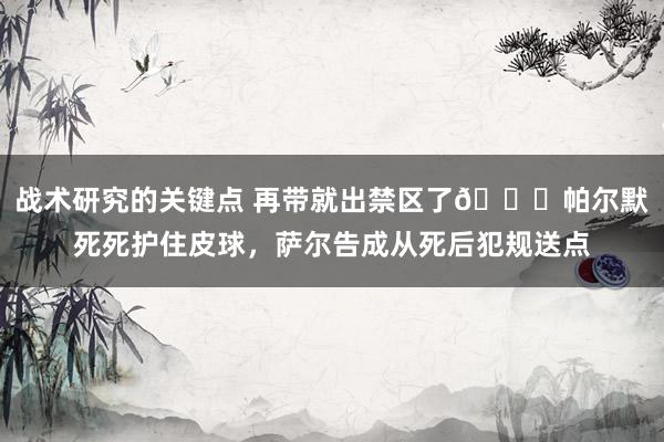 战术研究的关键点 再带就出禁区了😂帕尔默死死护住皮球，萨尔告成从死后犯规送点