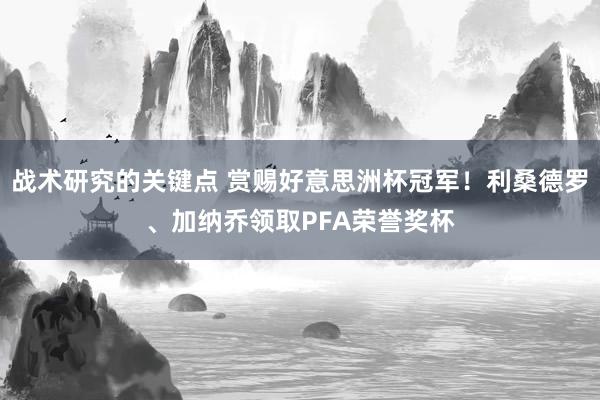 战术研究的关键点 赏赐好意思洲杯冠军！利桑德罗、加纳乔领取PFA荣誉奖杯